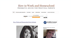 Desktop Screenshot of howtoworkandhomeschool.com